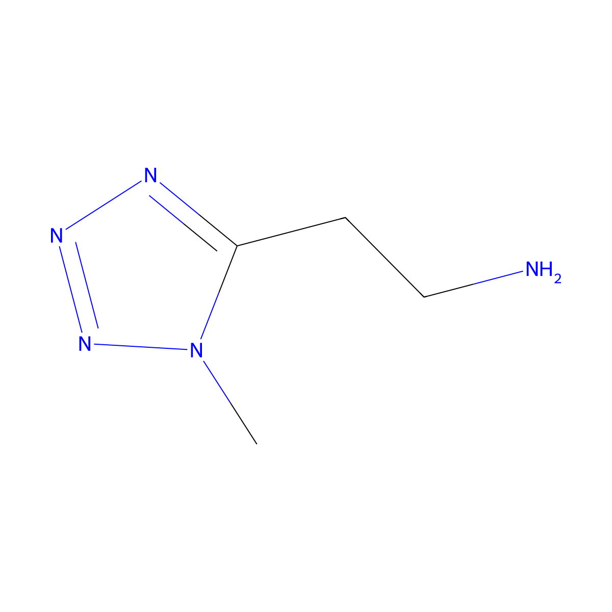 2-(1-Methyl-1H-tetrazol-5-yl)-ethylamine molecular structure, CAS 1103861-46-6