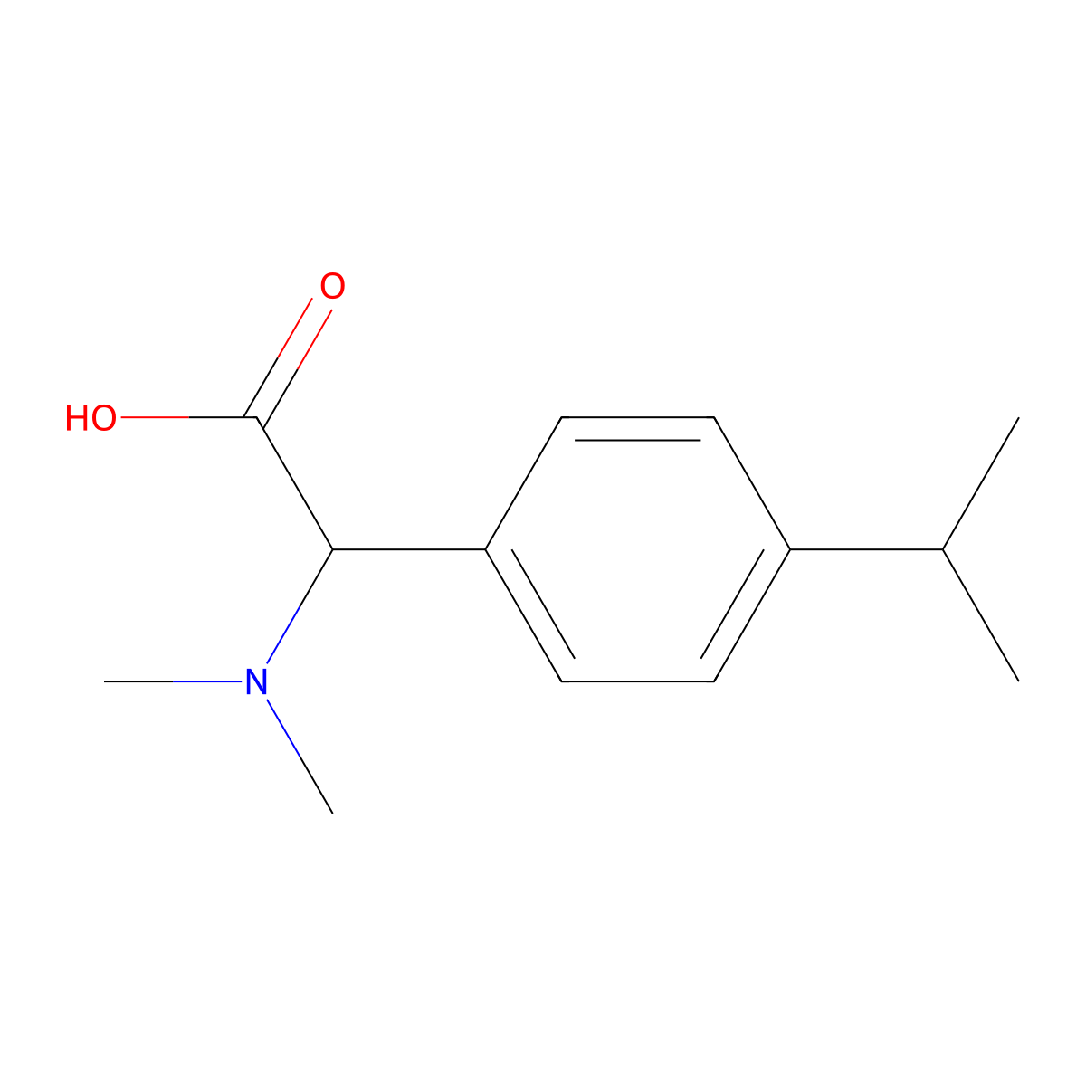 2-(Dimethylamino)-2-(4-isopropylphenyl)acetic acid molecular structure, CAS 1103976-36-8