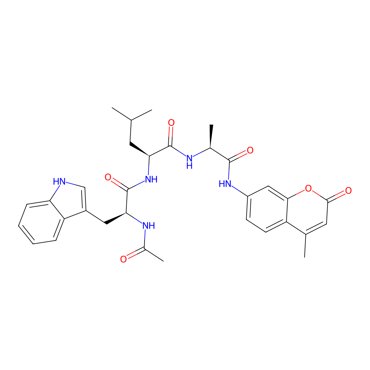 Ac-WLA-AMC molecular structure, CAS 1104011-59-7