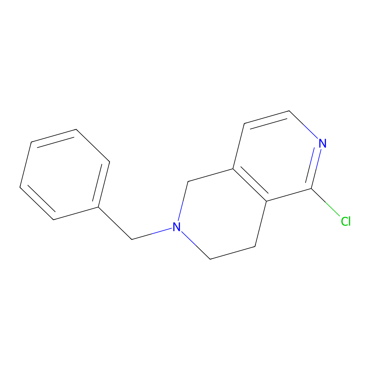 2-Benzyl-5-chloro-1,2,3,4-tetrahydro-2,6-naphthyridine molecular structure, CAS 1104027-46-4