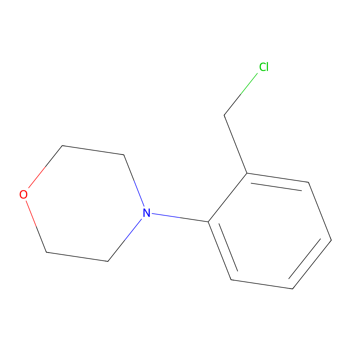 4-[2-(Chloromethyl)phenyl]morpholine molecular structure, CAS 110405-99-7