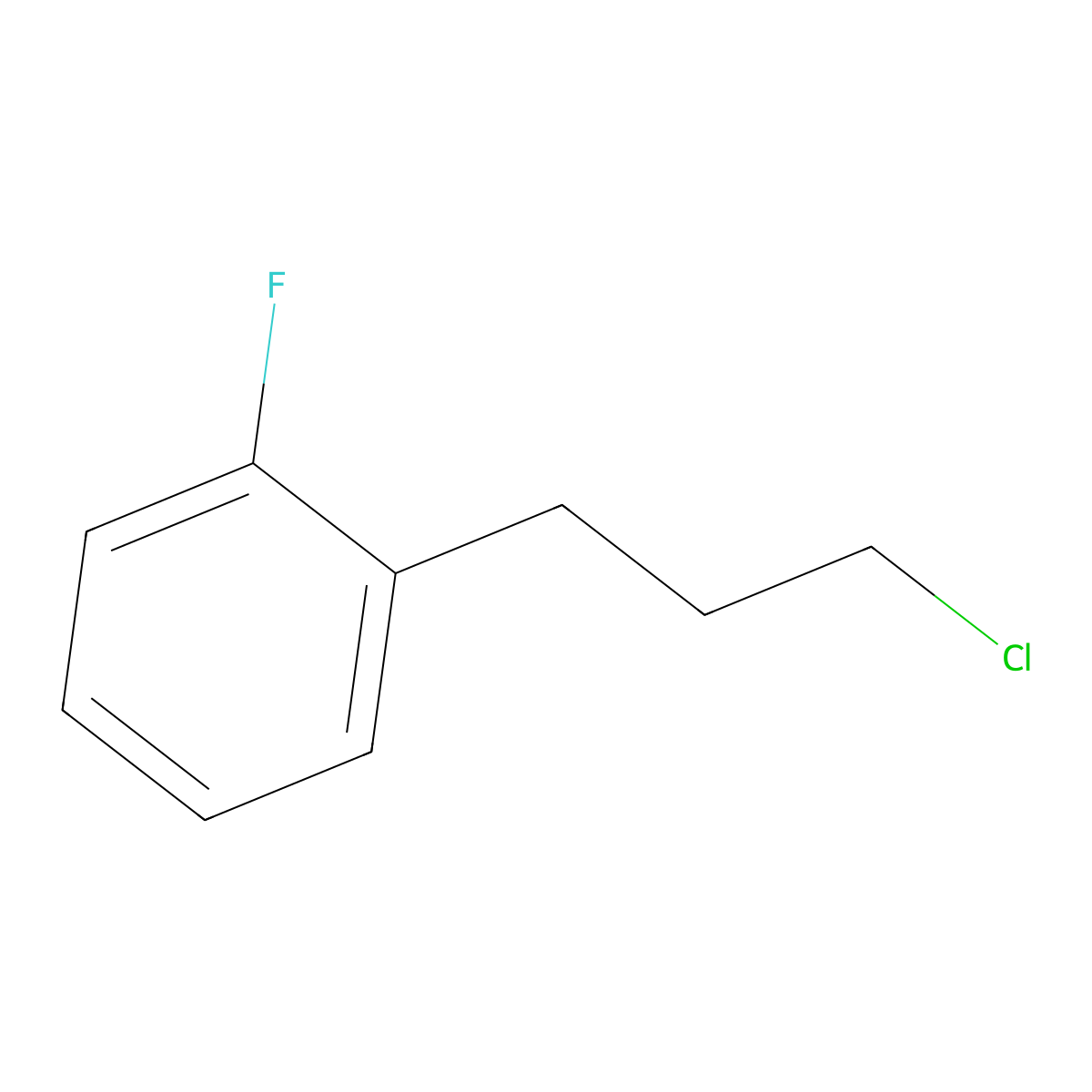 1-(3-Chloropropyl)-2-fluorobenzene molecular structure, CAS 110406-96-7