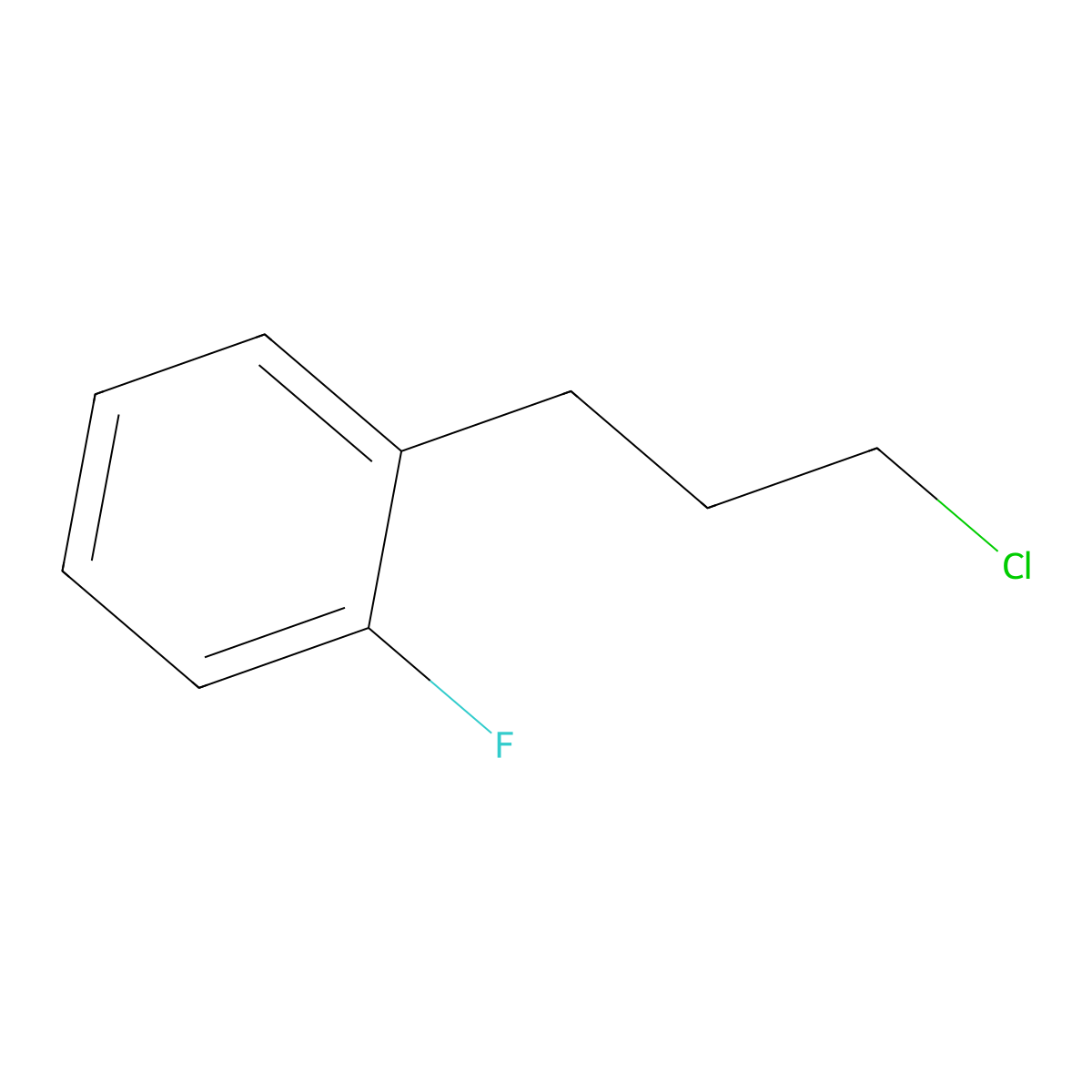 1-(3-Chloropropyl)-2-fluorobenzene molecular structure, CAS 110406-96-7