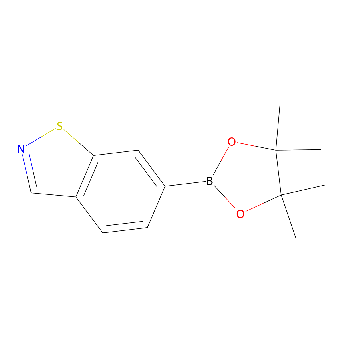6-(4,4,5,5-Tetramethyl-1,3,2-dioxaborolan-2-YL)benzo[D]isothiazole molecular structure, CAS 1104071-55-7