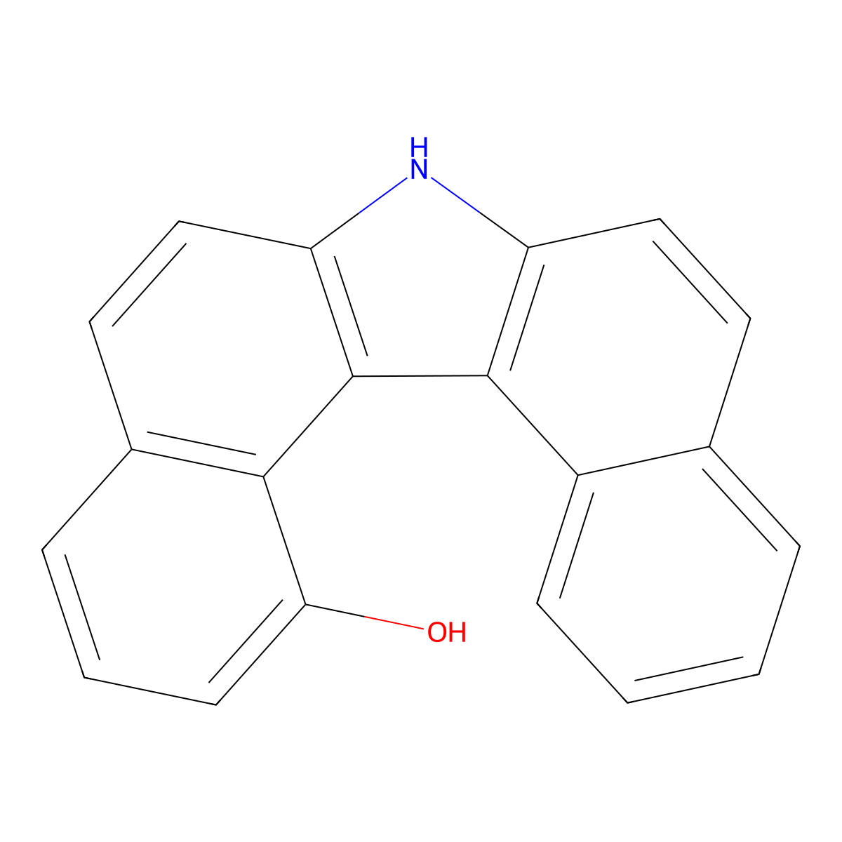 7H-Dibenzo(c,g)carbazol-1-ol molecular structure, CAS 110408-52-1