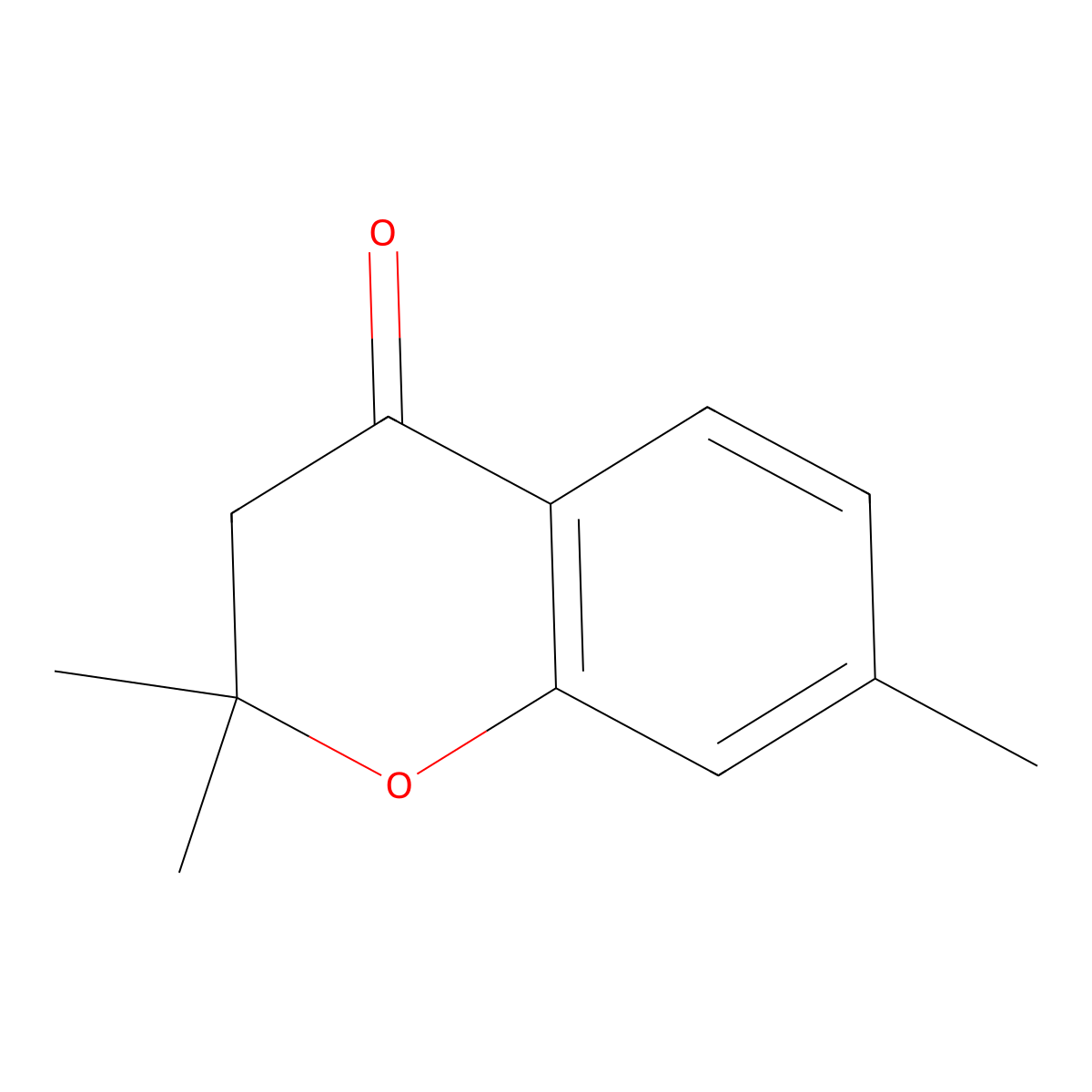 4H-1-Benzopyran-4-one, 2,3-dihydro-2,2,7-trimethyl- molecular structure, CAS 110411-30-8