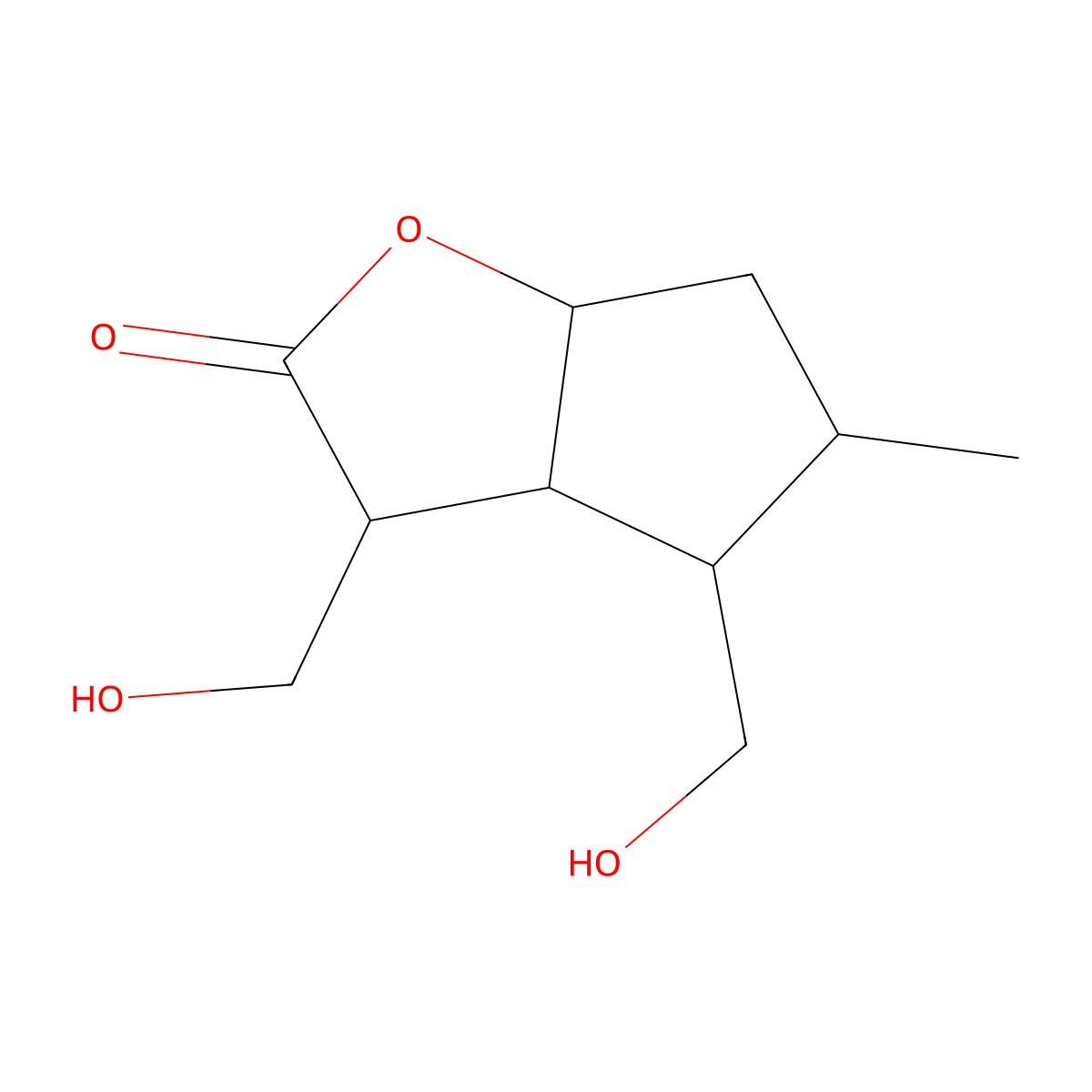 Gelsemiol molecular structure, CAS 110414-77-2