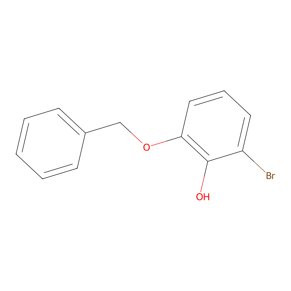 2-(Benzyloxy)-6-bromophenol molecular structure, CAS 1104195-06-3