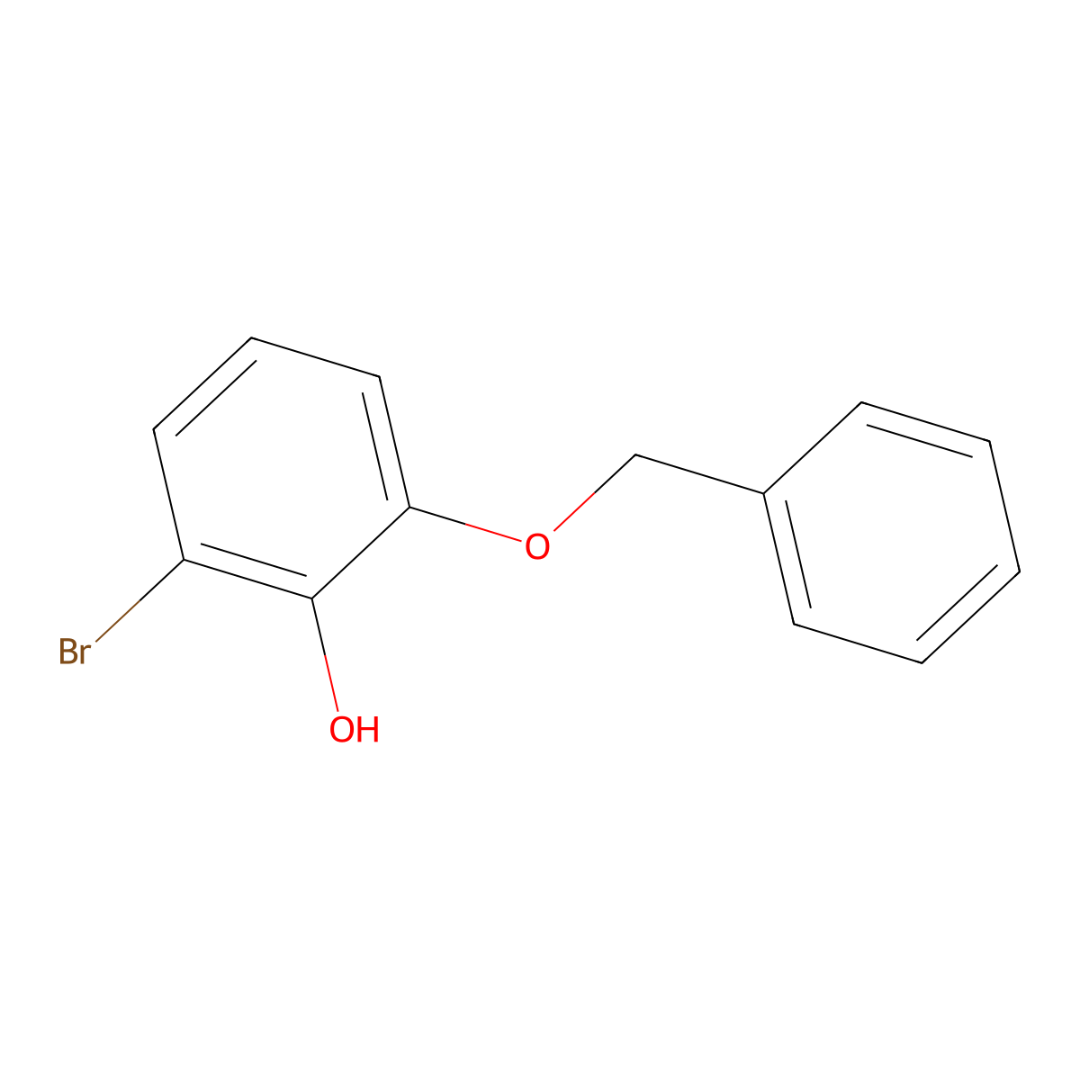 2-(Benzyloxy)-6-bromophenol molecular structure, CAS 1104195-06-3