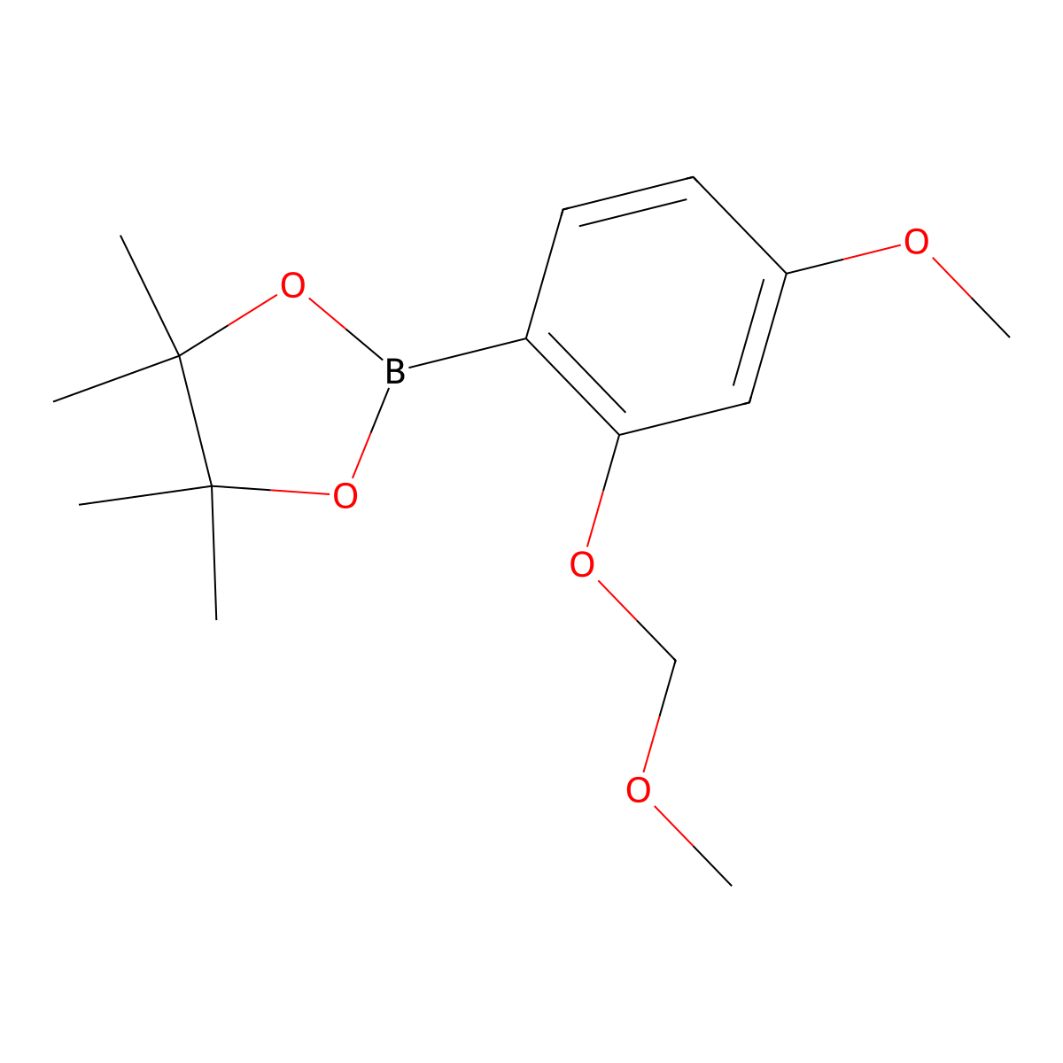 2-(4-Methoxy-2-(methoxymethoxy)phenyl)-4,4,5,5-tetramethyl-1,3,2-dioxaborolane molecular structure, CAS 1104195-44-9