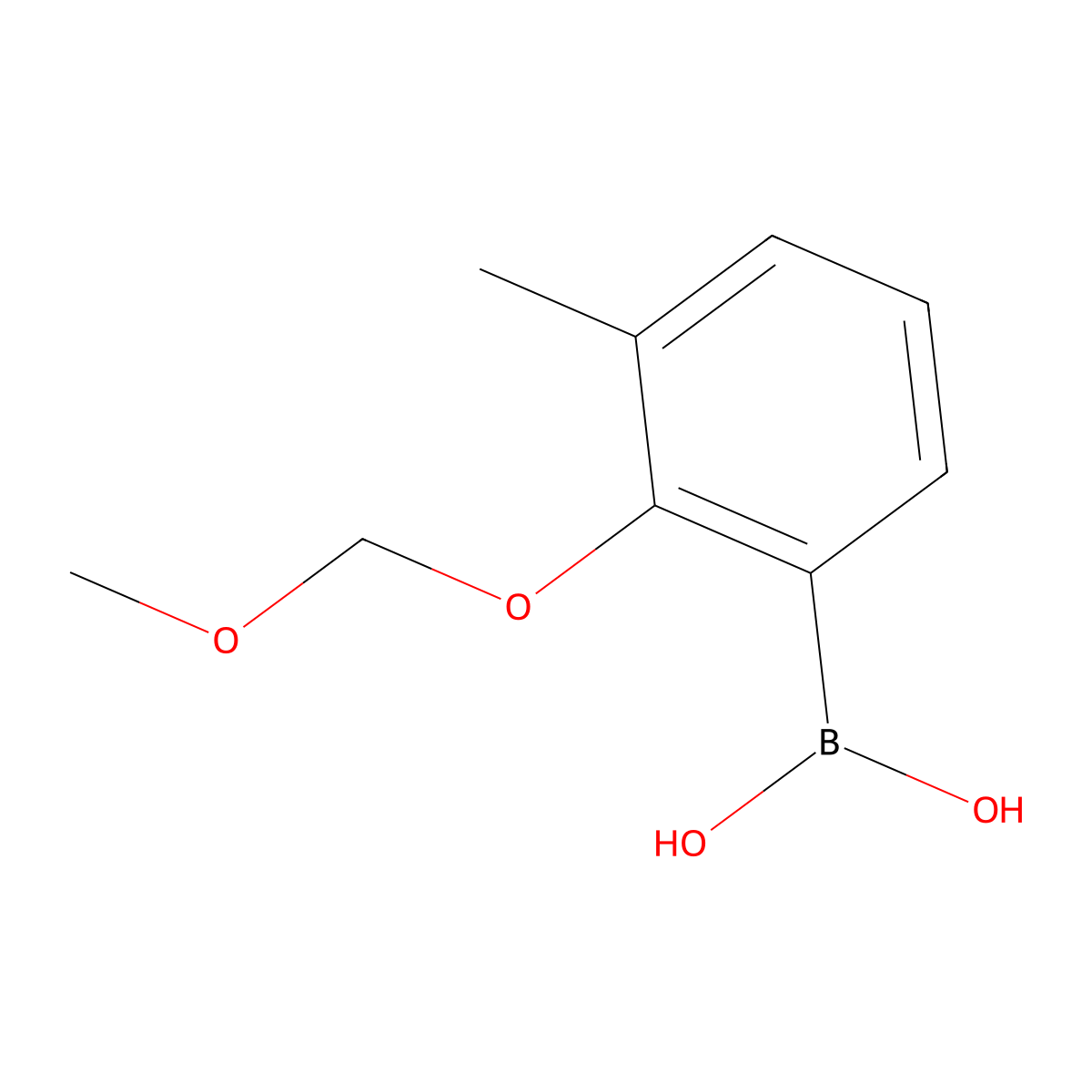 2-(Methoxymethoxy)-3-methylphenylboronic acid molecular structure, CAS 1104195-73-4