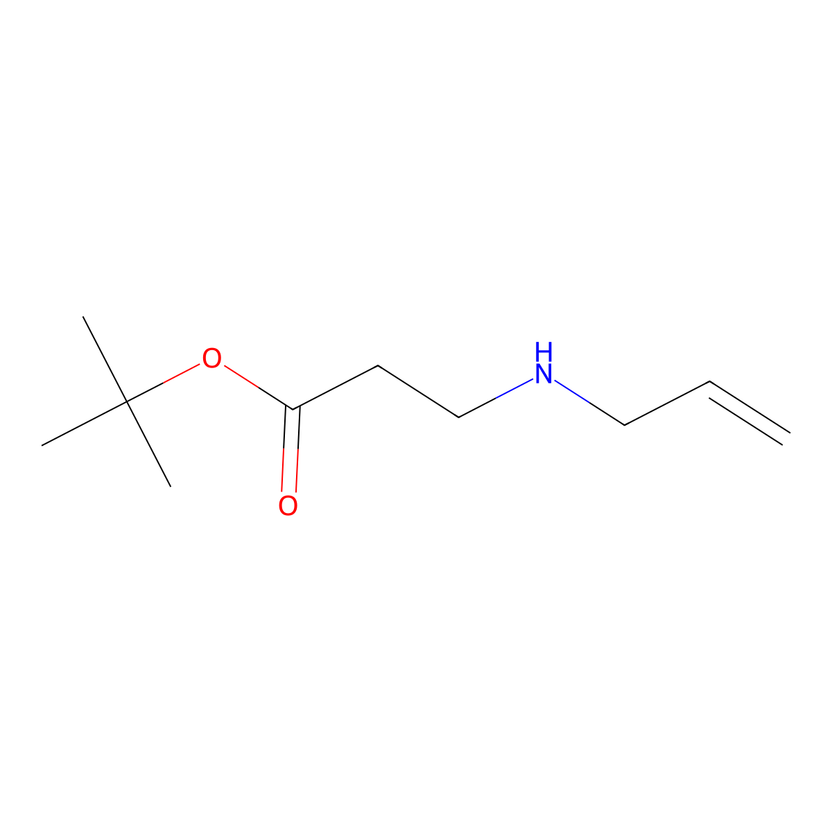 tert-Butyl 3-[(prop-2-en-1-yl)amino]propanoate molecular structure, CAS 1104196-18-0