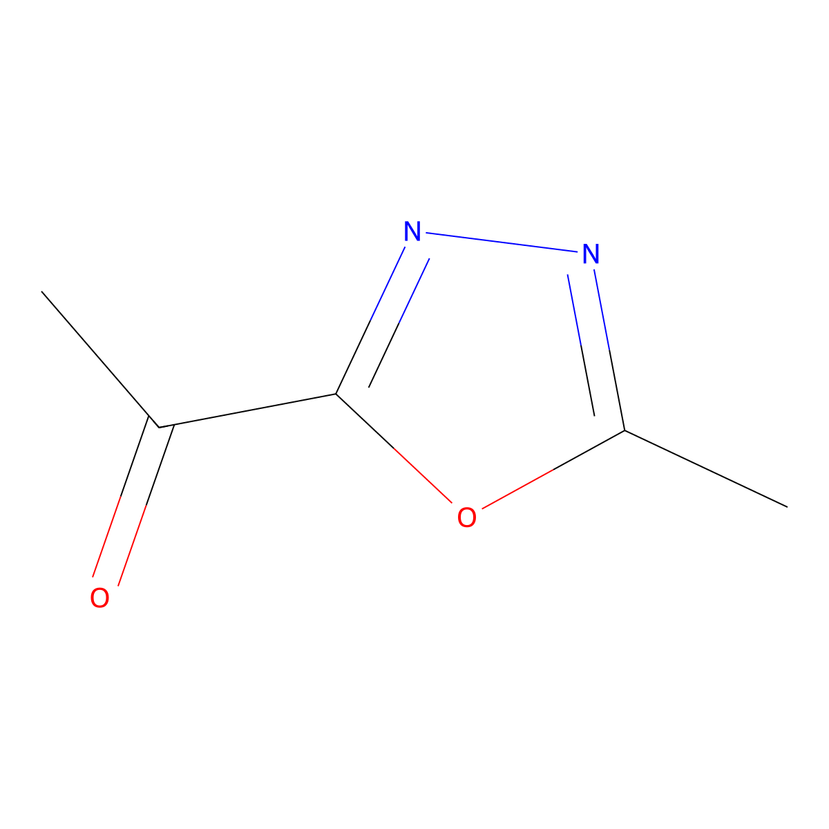 1-(5-Methyl-1,3,4-oxadiazol-2-yl)ethanone molecular structure, CAS 1104197-69-4