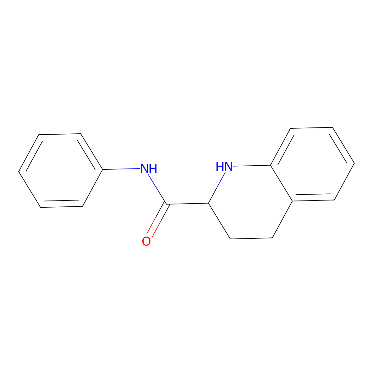 N-phenyl-1,2,3,4-tetrahydroquinoline-2-carboxamide molecular structure, CAS 1104201-69-5