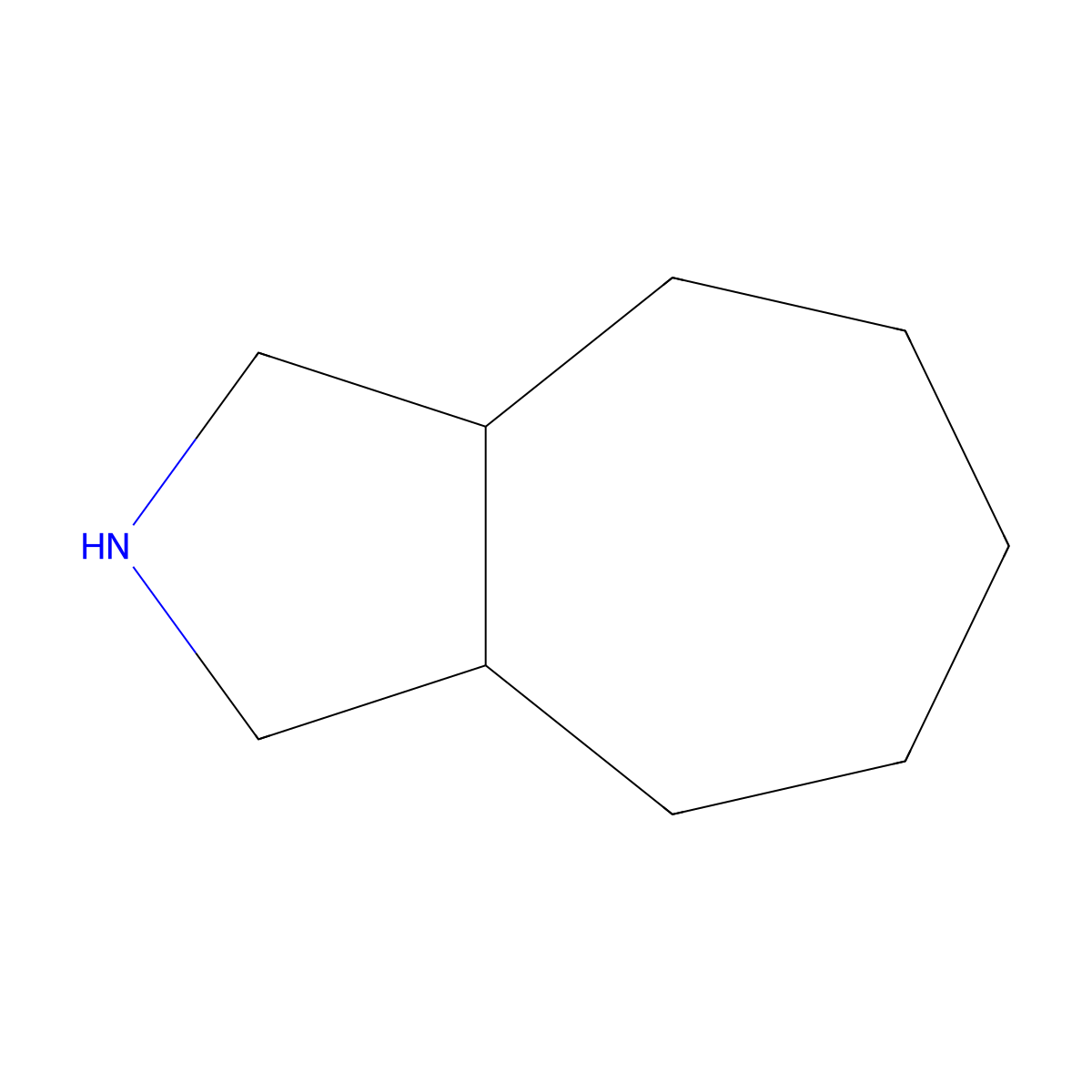 Decahydrocyclohepta[c]pyrrole molecular structure, CAS 110421-28-8