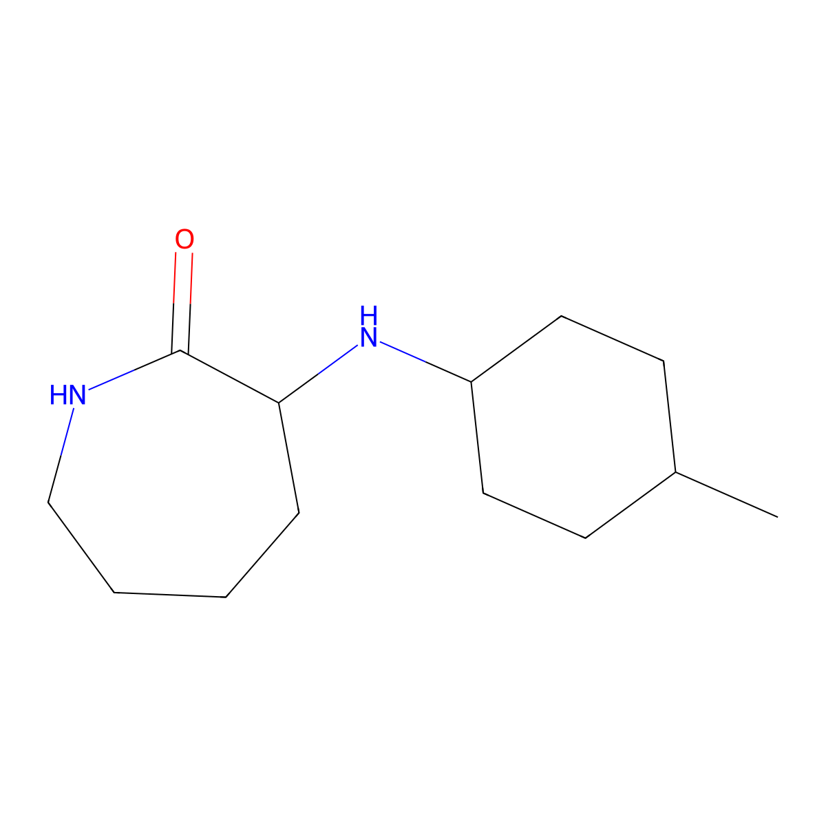 3-((4-Methylcyclohexyl)amino)azepan-2-one molecular structure, CAS 1104224-54-5