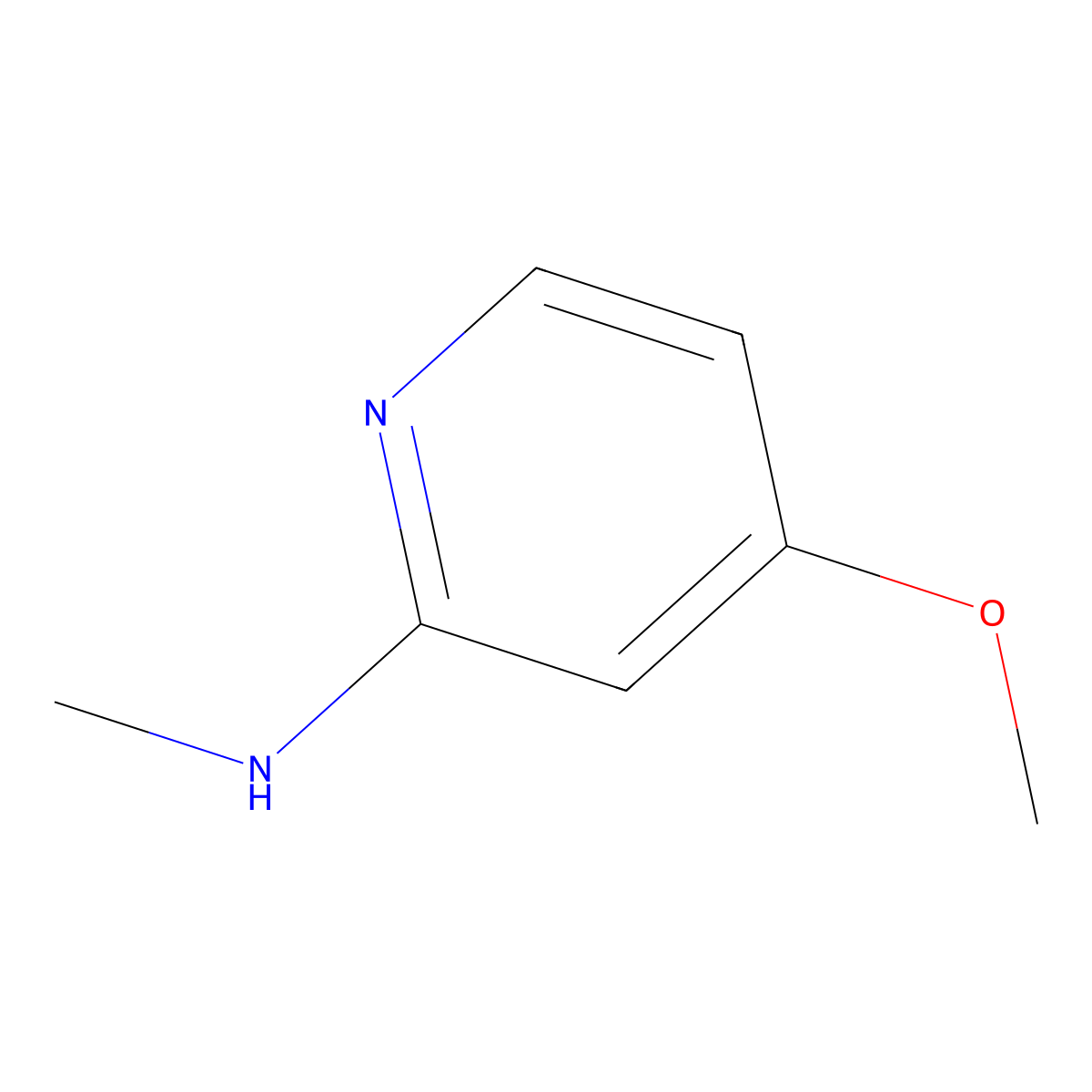 4-methoxy-N-methylpyridin-2-amine molecular structure, CAS 1104455-24-4