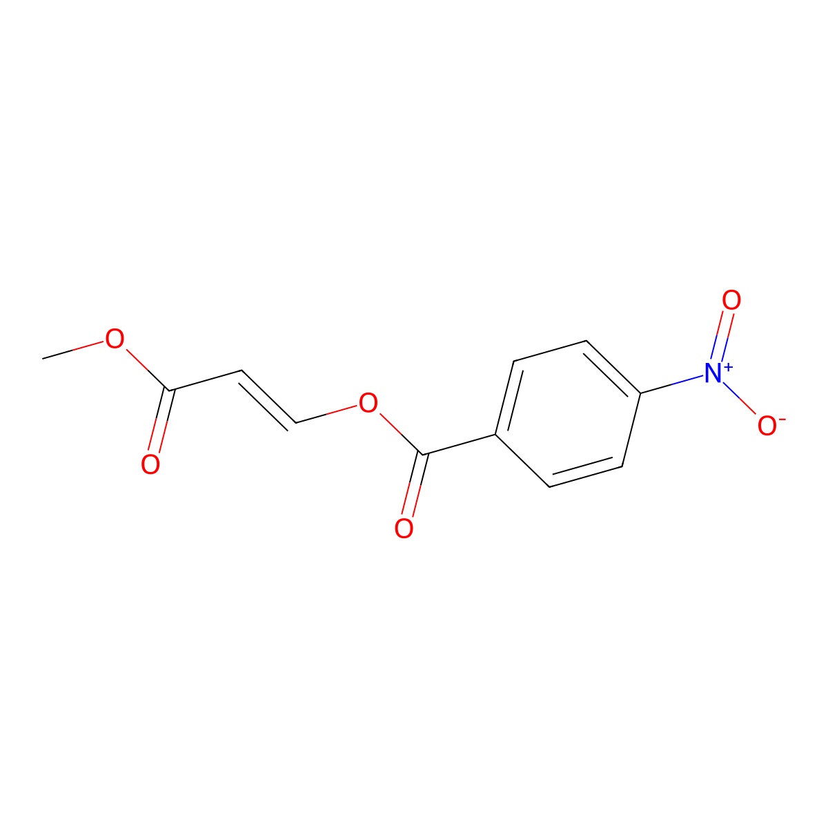 [(E)-3-methoxy-3-oxoprop-1-enyl] 4-nitrobenzoate molecular structure, CAS 1104461-74-6