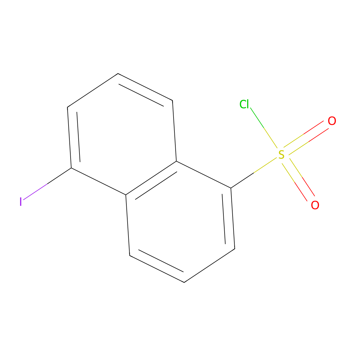 5-iodonaphthalene-1-sulfonyl Chloride molecular structure, CAS 110448-35-6