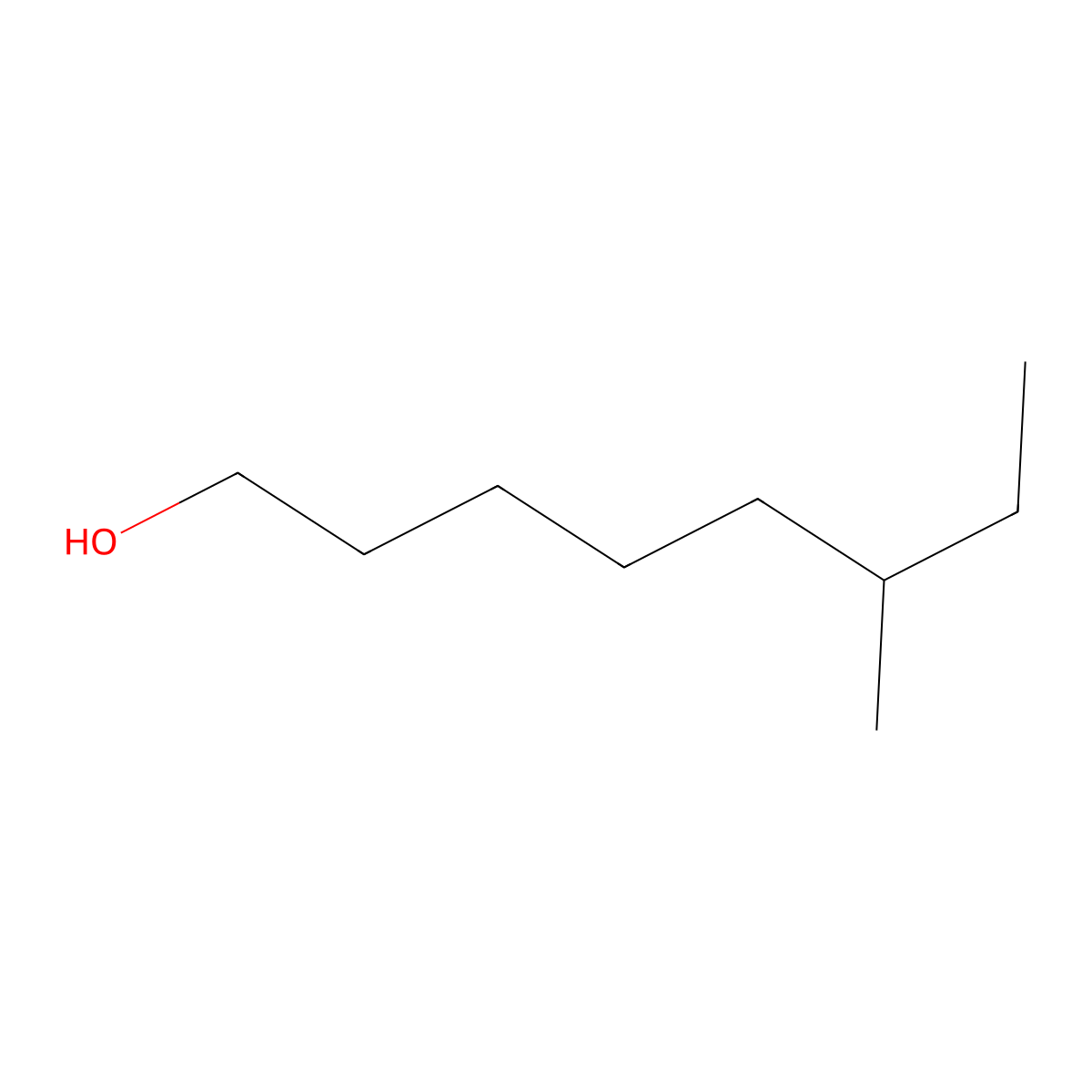 (6S)-6-Methyloctan-1-ol molecular structure, CAS 110453-78-6