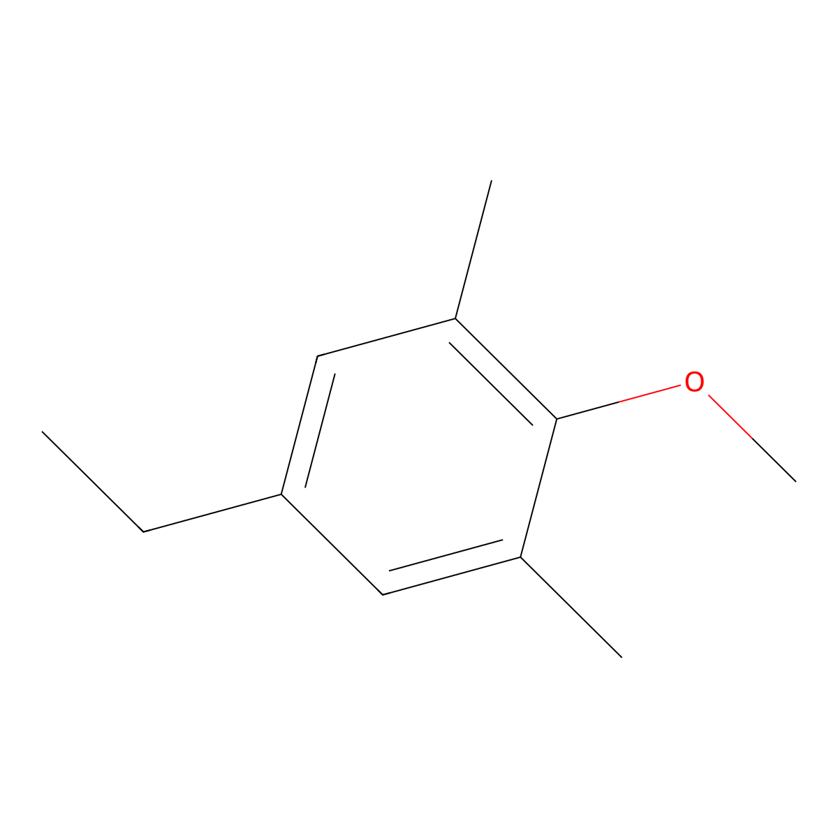 5-Ethyl-2-methoxy-1,3-dimethylbenzene molecular structure, CAS 110457-67-5