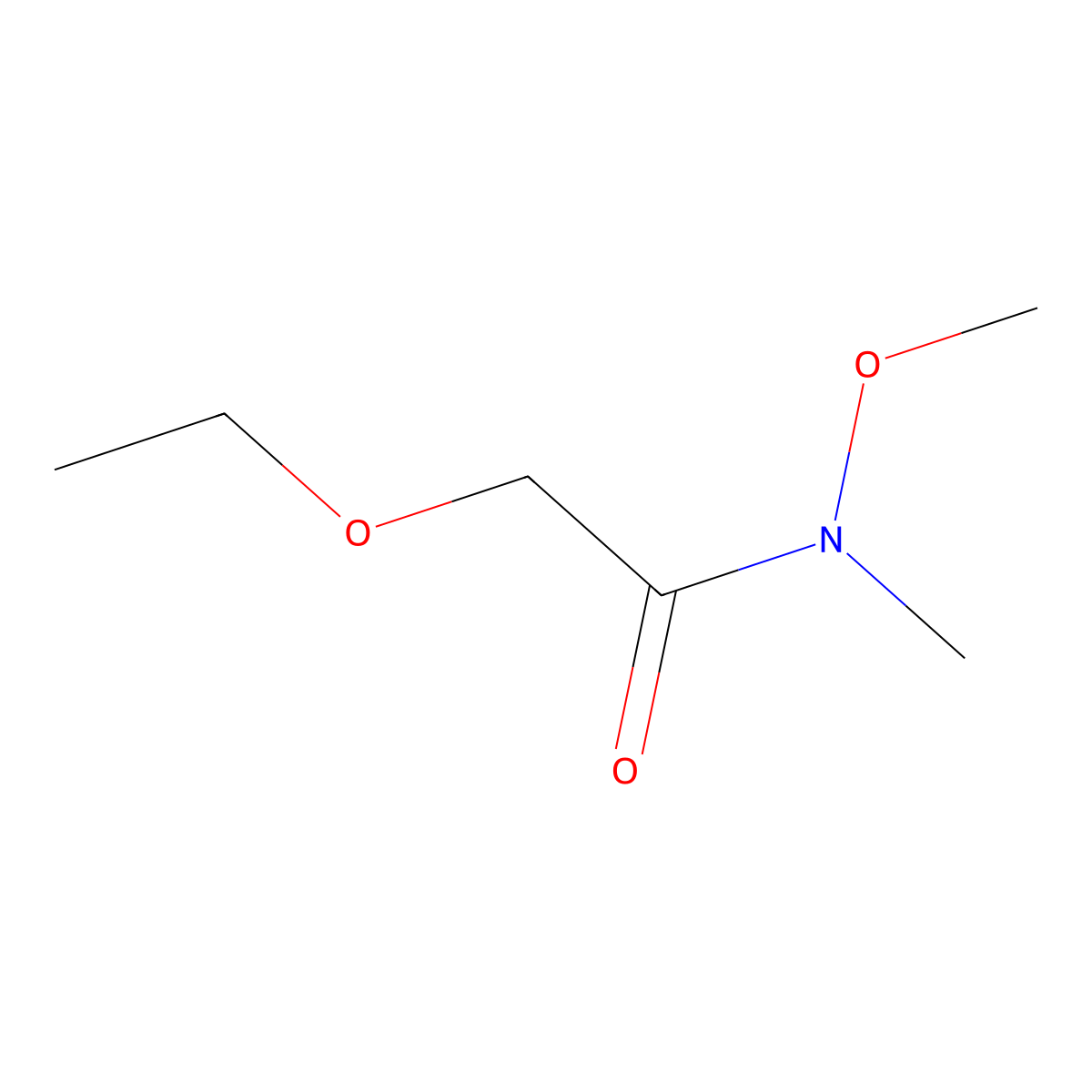 2-ethoxy-N-methoxy-N-methylacetamide molecular structure, CAS 1104606-22-5