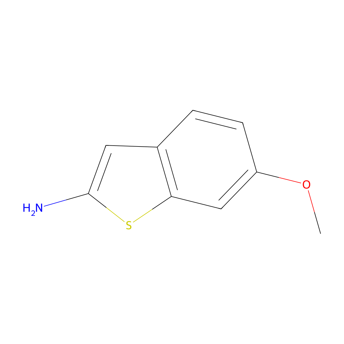 6-Methoxybenzo[b]thiophen-2-amine molecular structure, CAS 1104630-89-8
