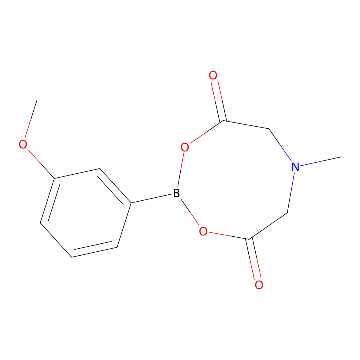 2-(3-Methoxyphenyl)-6-methyl-1,3,6,2-dioxazaborocane-4,8-dione molecular structure, CAS 1104636-71-6