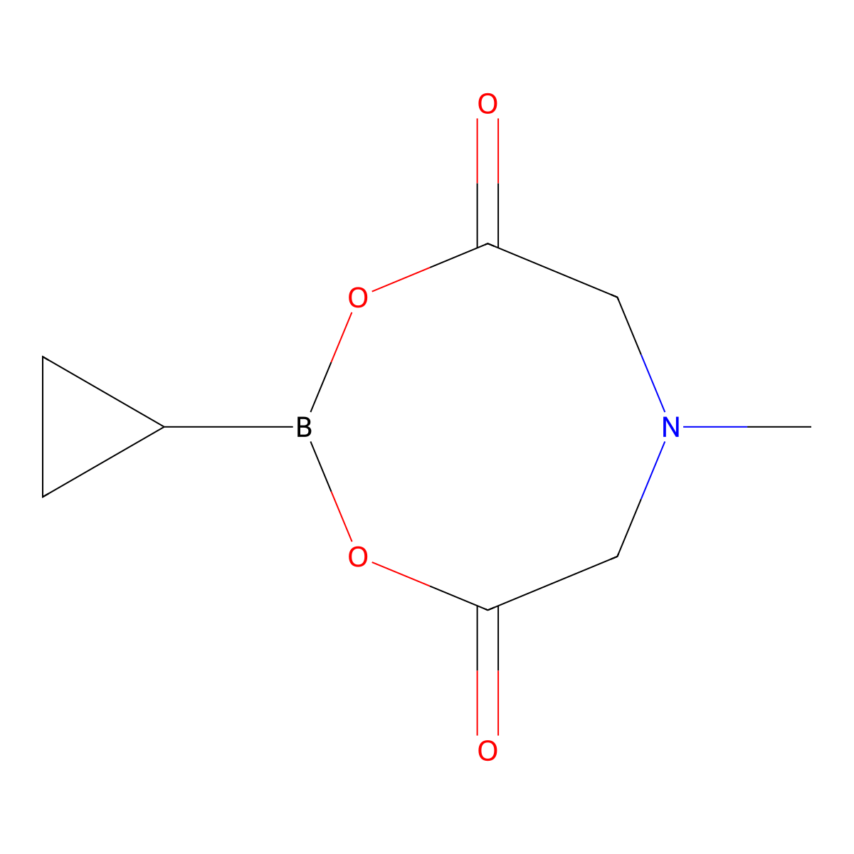 2-Cyclopropyl-6-methyl-1,3,6,2-dioxazaborocane-4,8-dione molecular structure, CAS 1104637-36-6