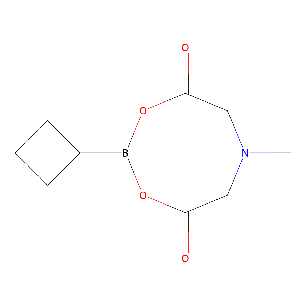 2-Cyclobutyl-6-methyl-1,3,6,2-dioxazaborocane-4,8-dione molecular structure, CAS 1104637-37-7