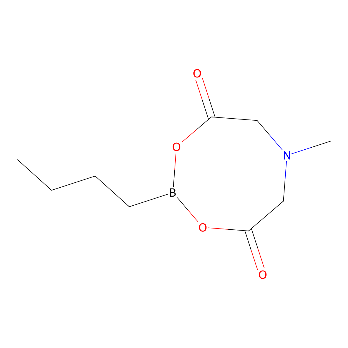 2-Butyl-6-methyl-1,3,6,2-dioxazaborocane-4,8-dione molecular structure, CAS 1104637-43-5