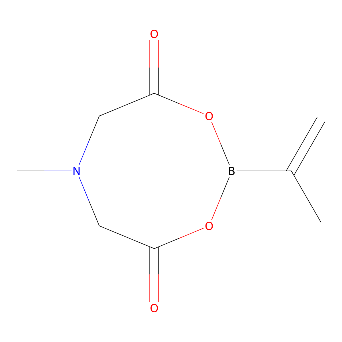 6-Methyl-2-(prop-1-en-2-yl)-1,3,6,2-dioxazaborocane-4,8-dione molecular structure, CAS 1104637-47-9