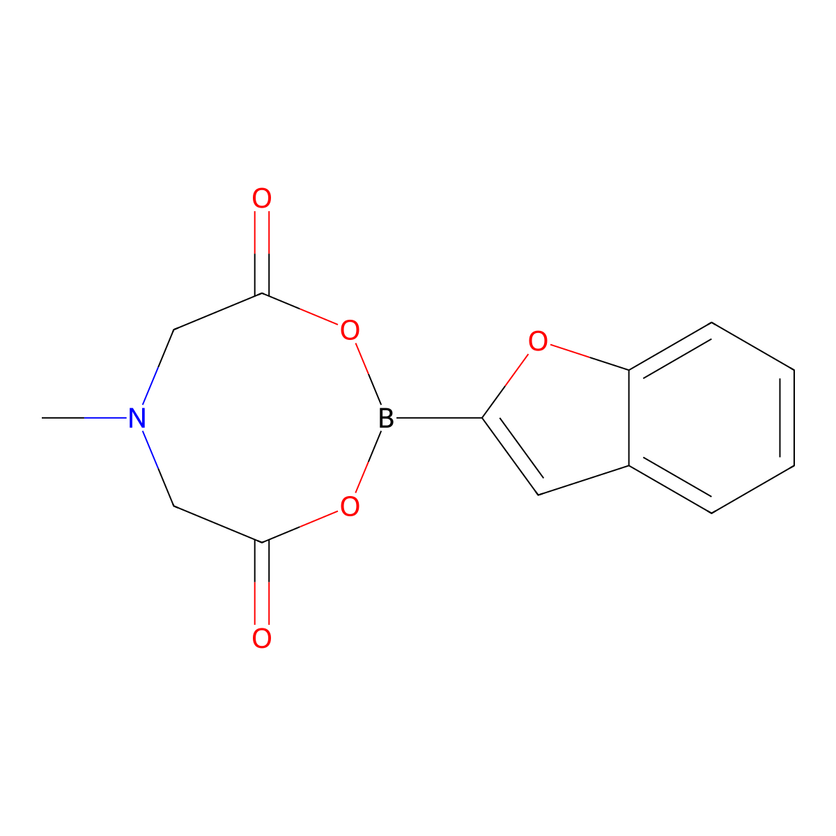2-(1-Benzofuran-2-yl)-6-methyl-1,3,6,2-dioxazaborocane-4,8-dione molecular structure, CAS 1104637-65-1