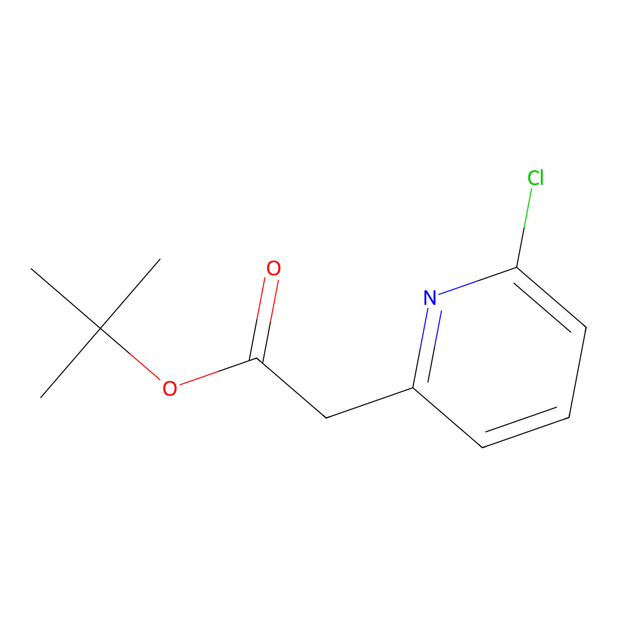tert-Butyl 2-(6-chloropyridin-2-yl)acetate molecular structure, CAS 1104643-30-2