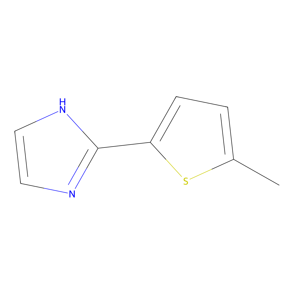 2-(5-Methyl-2-thienyl)imidazole molecular structure, CAS 1104643-57-3