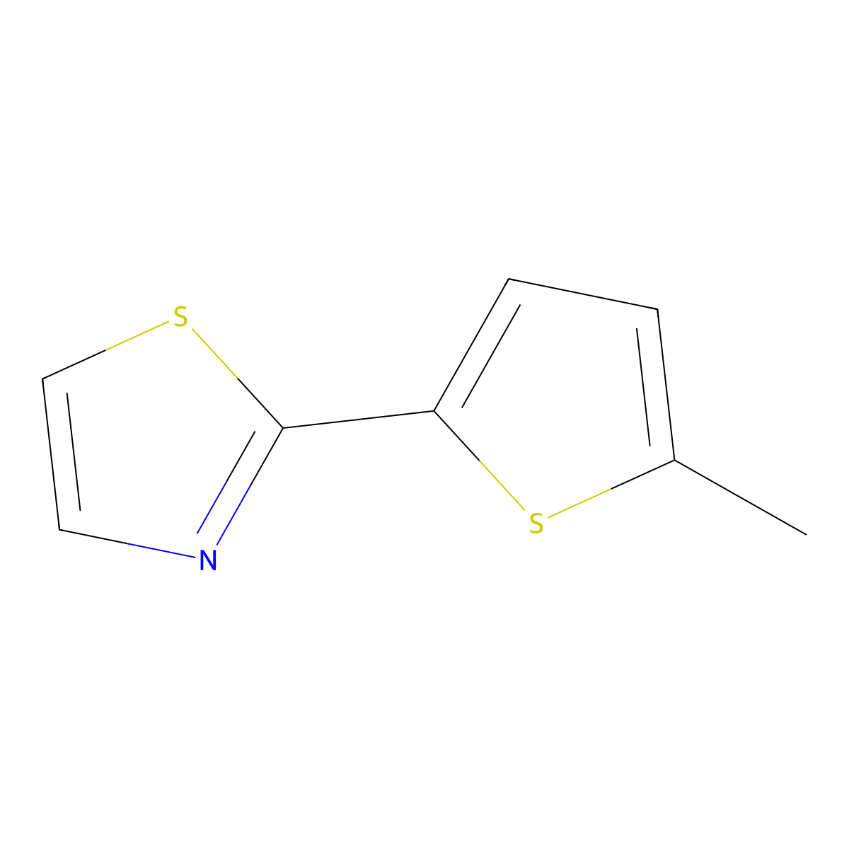 2-(5-Methyl-2-thienyl)thiazole molecular structure, CAS 1104643-58-4