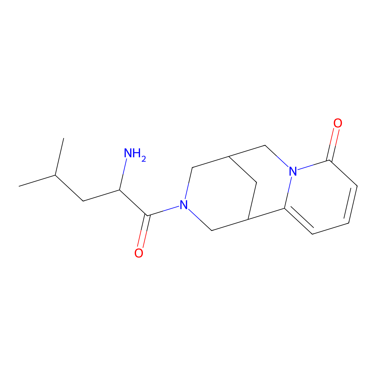 11-(2-Amino-4-methylpentanoyl)-7,11-diazatricyclo[7.3.1.0,2,7]trideca-2,4-dien-6-one molecular structure, CAS 1104663-67-3