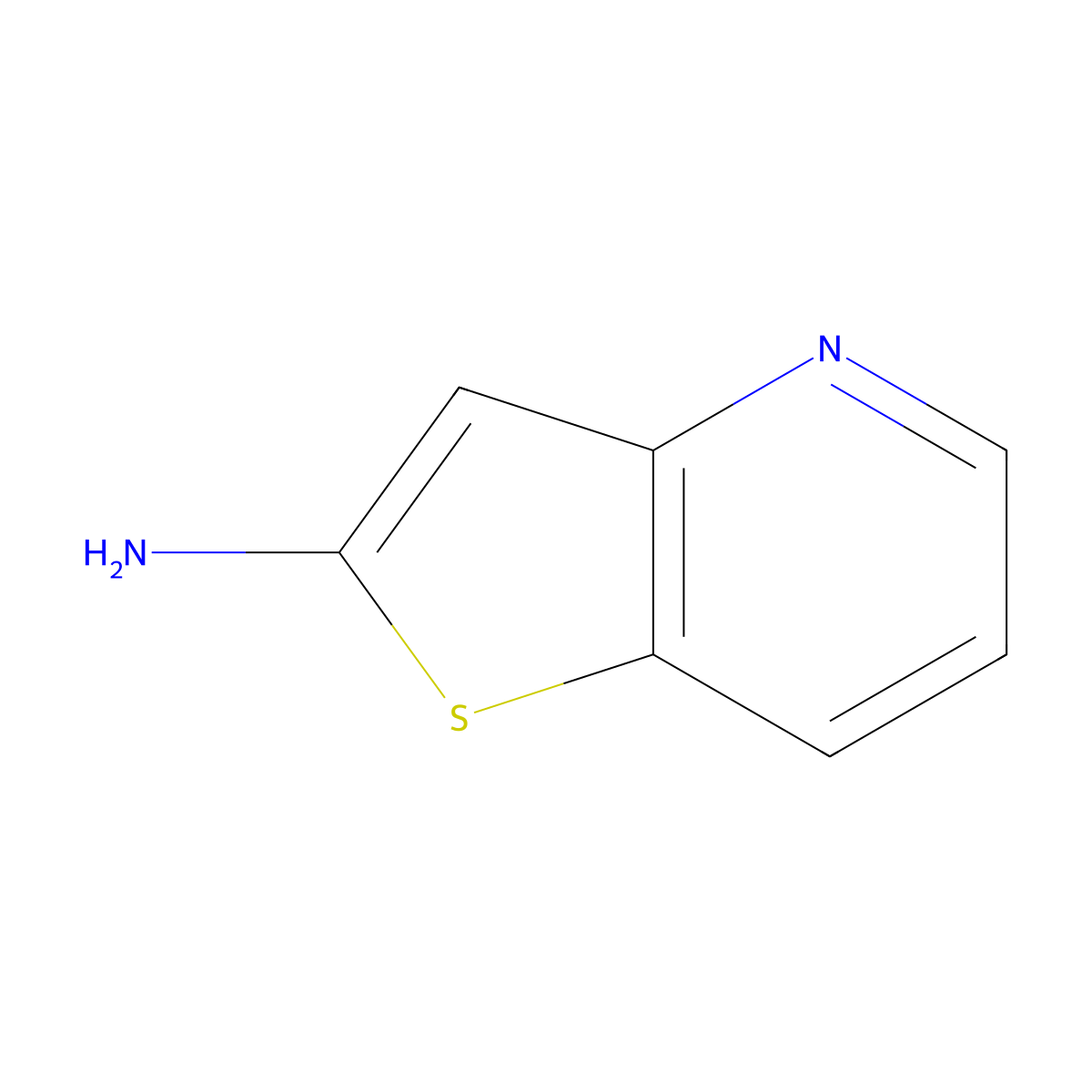 Thieno[3,2-b]pyridin-2-amine molecular structure, CAS 1104664-90-5