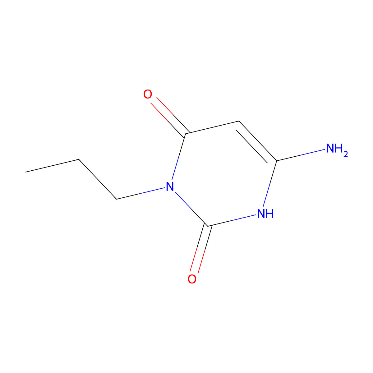 6-Amino-3-propylpyrimidine-2,4(1H,3H)-dione molecular structure, CAS 110472-90-7