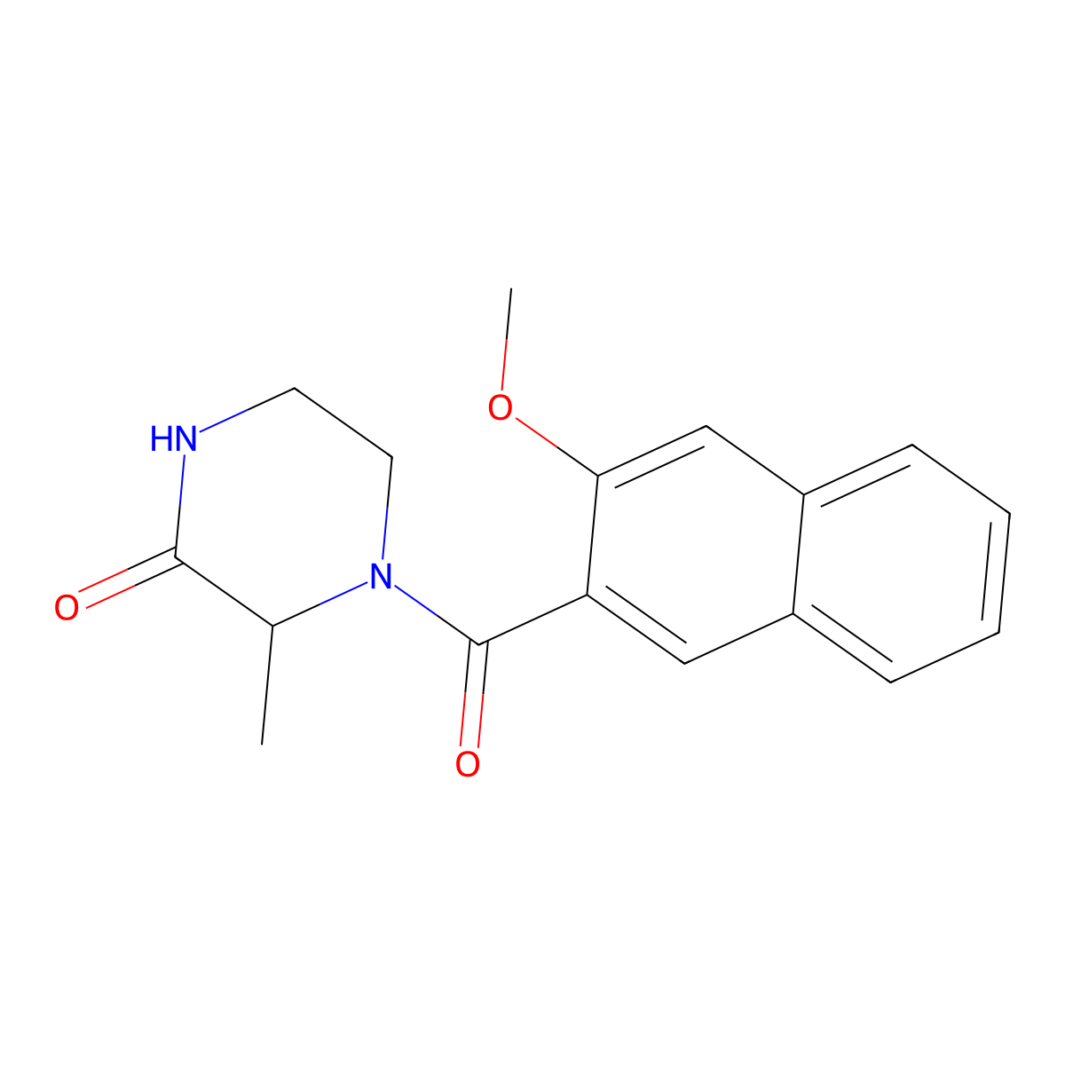 4-(3-Methoxy-2-naphthoyl)-3-methylpiperazin-2-one molecular structure, CAS 1104729-21-6