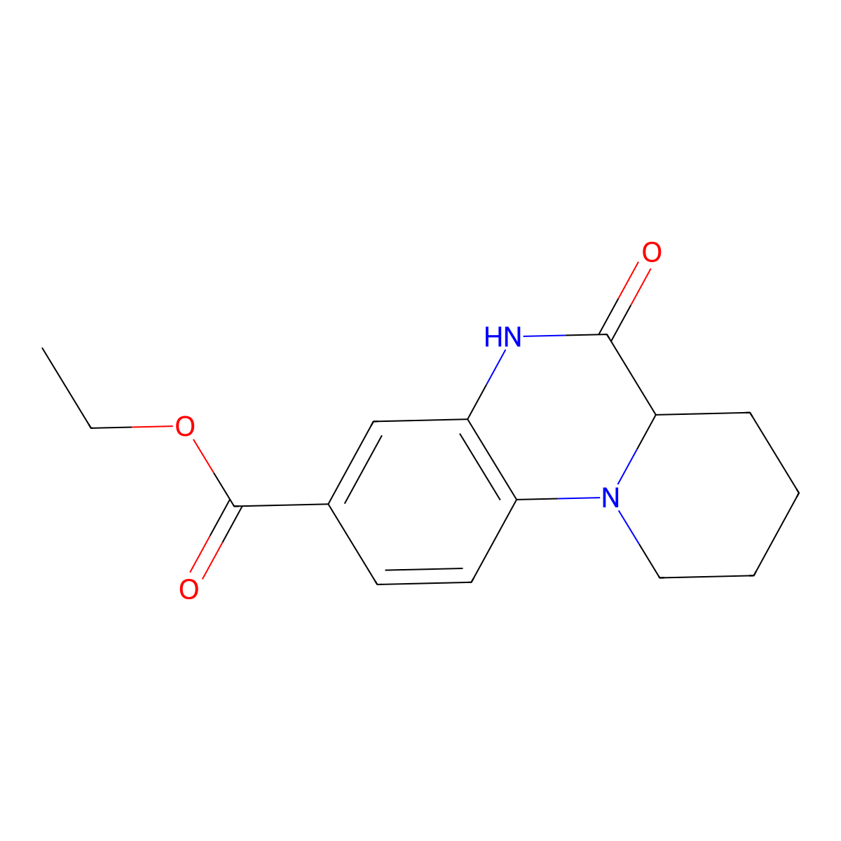 Ethyl 6-oxo-6,6a,7,8,9,10-hexahydro-5H-pyrido[1,2-a]quinoxaline-3-carboxylate molecular structure, CAS 1104739-06-1