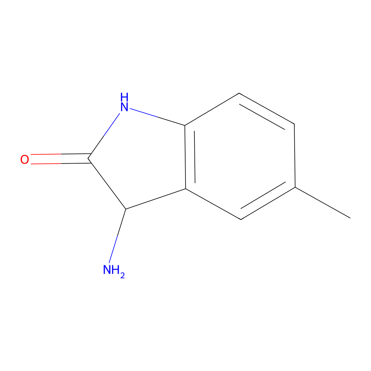 3-Amino-5-methyl-1,3-dihydro-2H-indol-2-one molecular structure, CAS 1104746-13-5