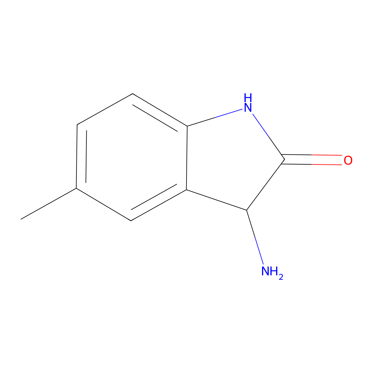 3-Amino-5-methyl-1,3-dihydro-2H-indol-2-one molecular structure, CAS 1104746-13-5