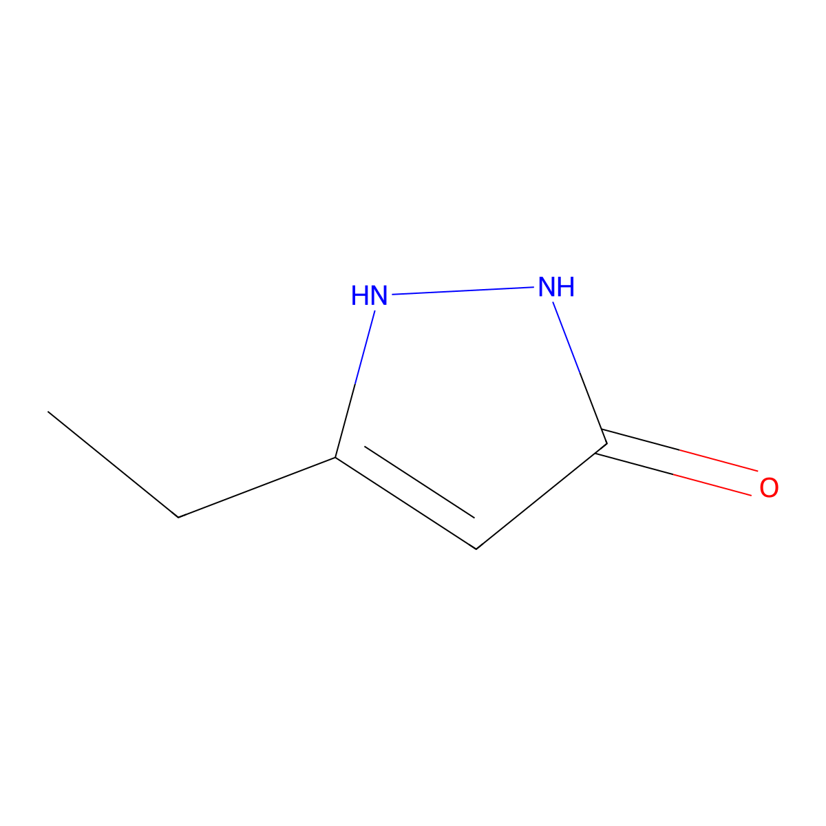 5-ethyl-1H-pyrazol-3-ol molecular structure, CAS 110475-21-3
