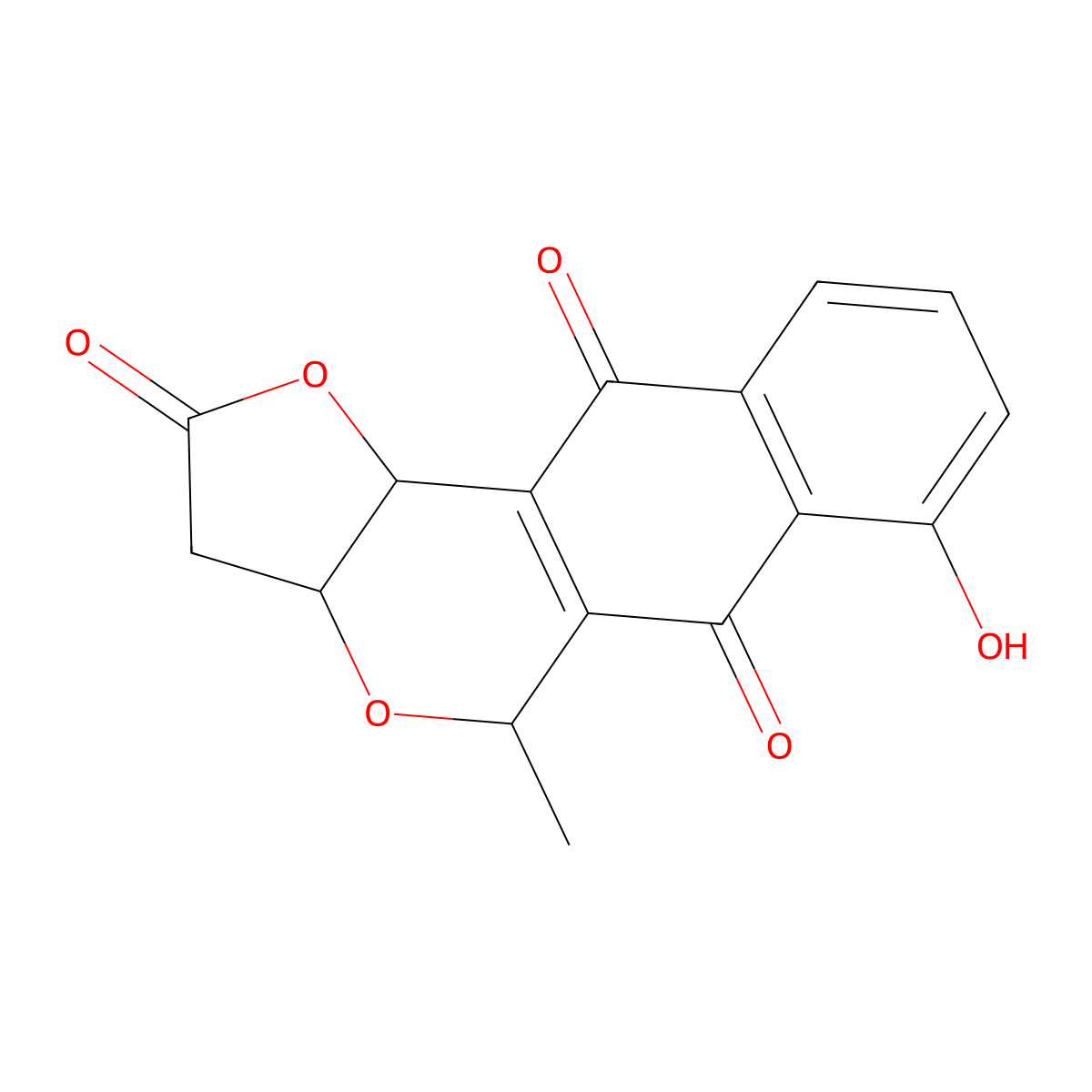 Kalafungin molecular structure, CAS 11048-15-0