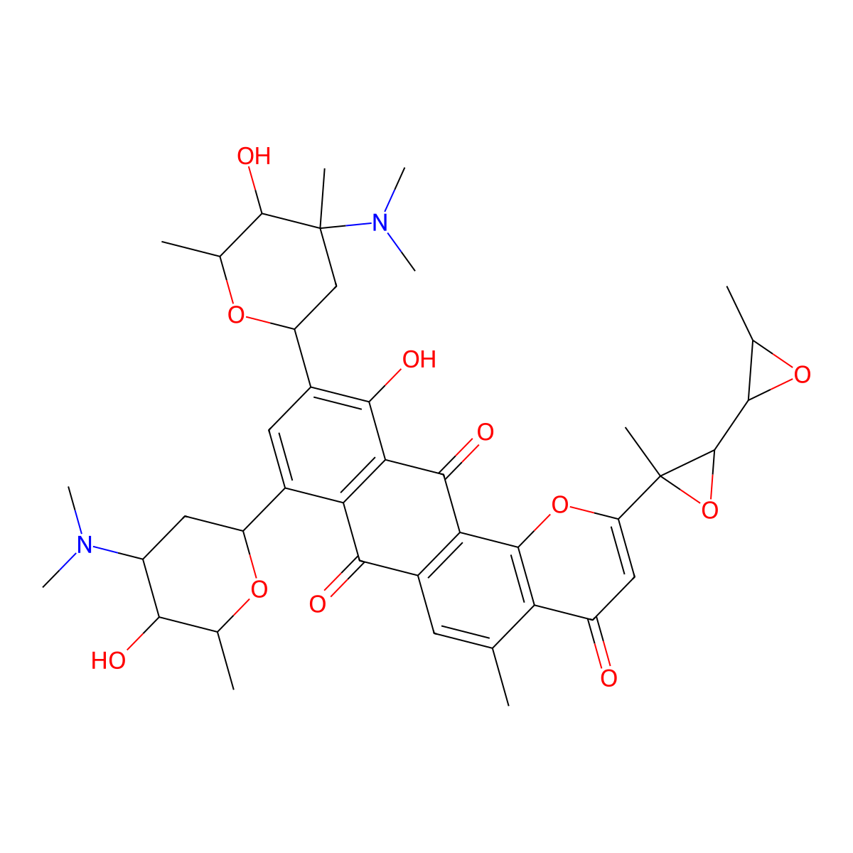 Hedamycin molecular structure, CAS 11048-97-8