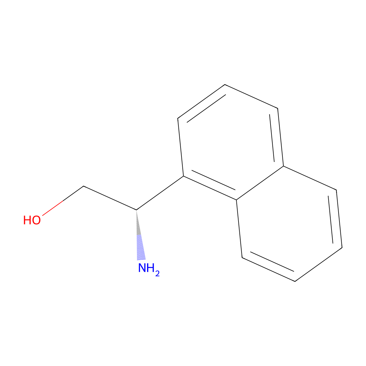 (S)-2-Amino-2-(naphthalen-1-yl)ethan-1-ol molecular structure, CAS 110480-82-5