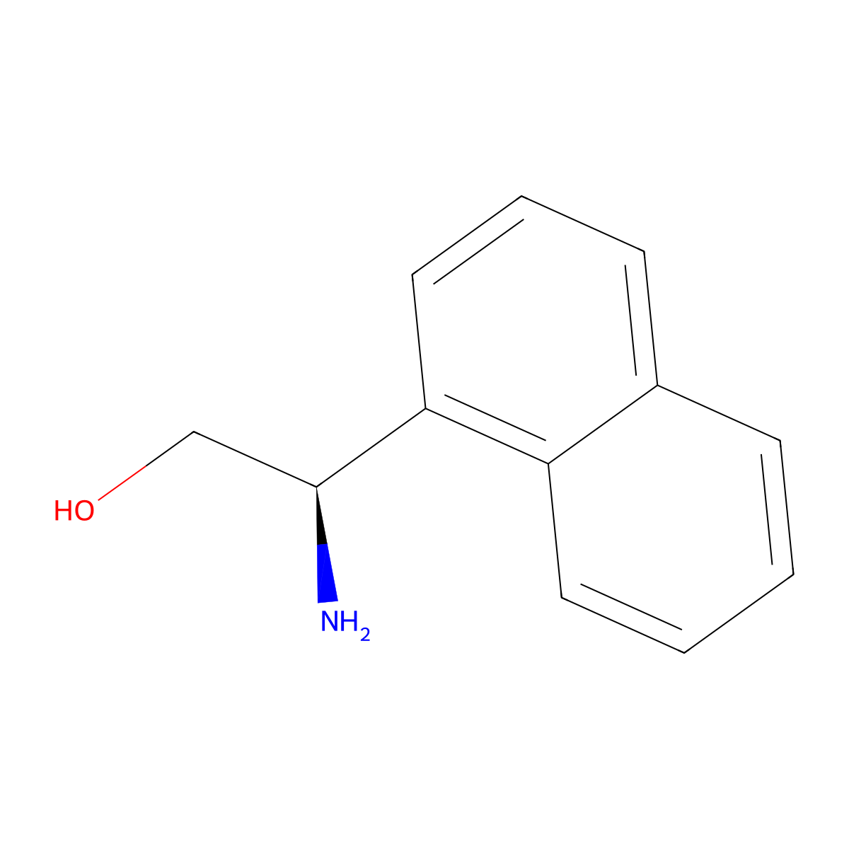 (R)-2-Amino-2-(naphthalen-1-yl)ethan-1-ol molecular structure, CAS 110480-83-6