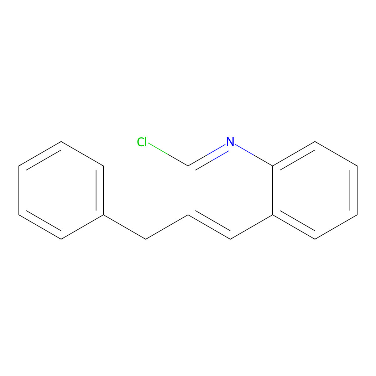 3-Benzyl-2-chloroquinoline molecular structure, CAS 110486-69-6