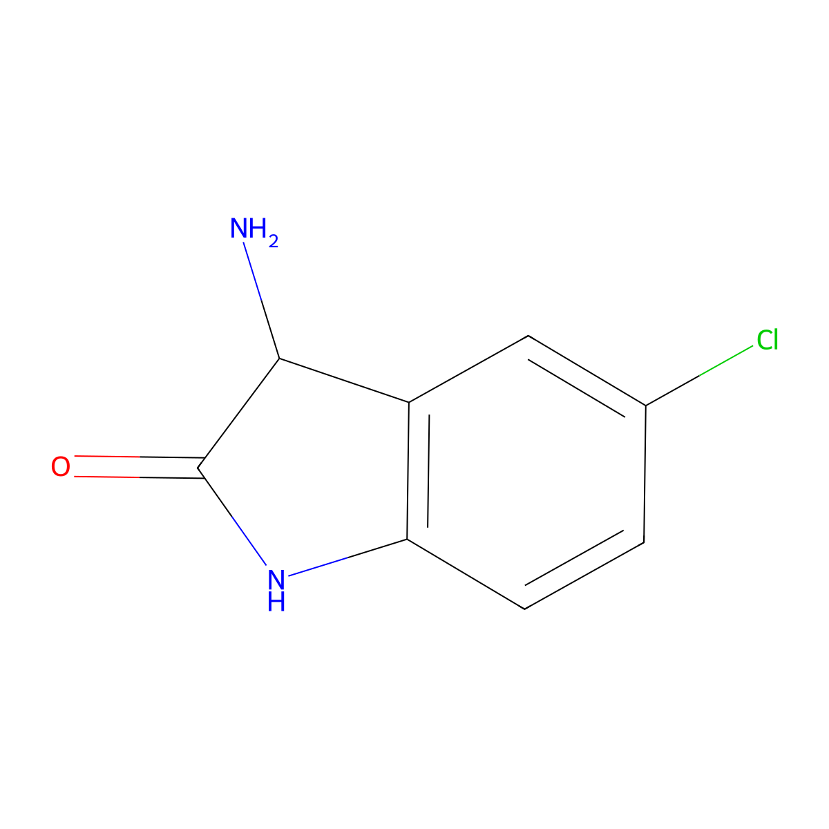 3-Amino-5-chloroindolin-2-one molecular structure, CAS 1104895-64-8
